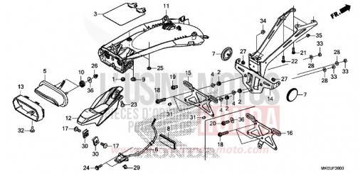 FEU ARRIERE CRF450LL de 2020